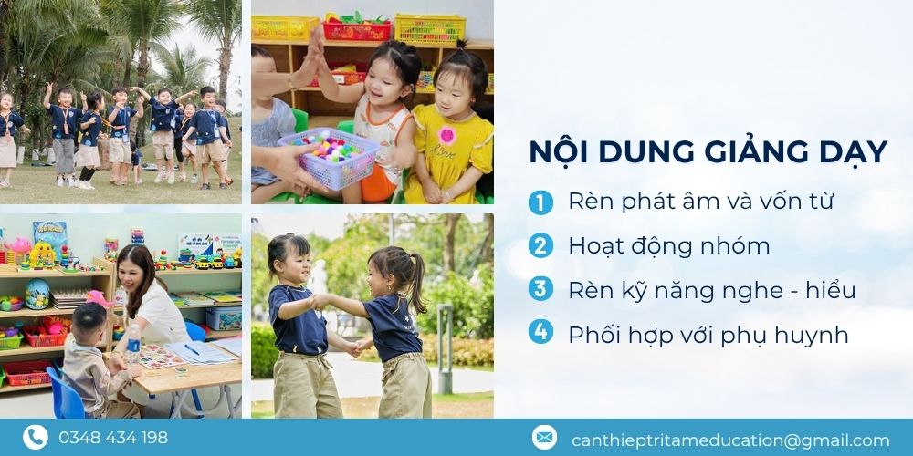 Nội dung chương trình dạy trẻ chậm nói