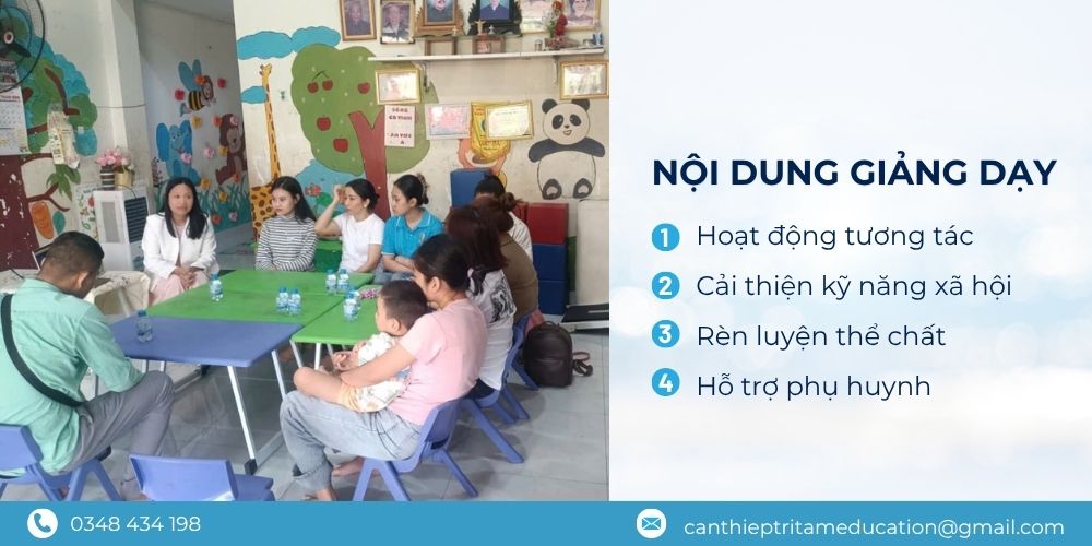 Nội dung chương trình dạy trẻ chậm phát triển