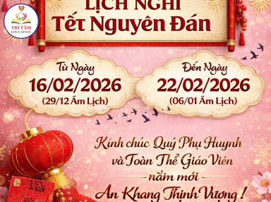 📢 THÔNG BÁO NGHỈ TẾT NGUYÊN ĐÁN 2026