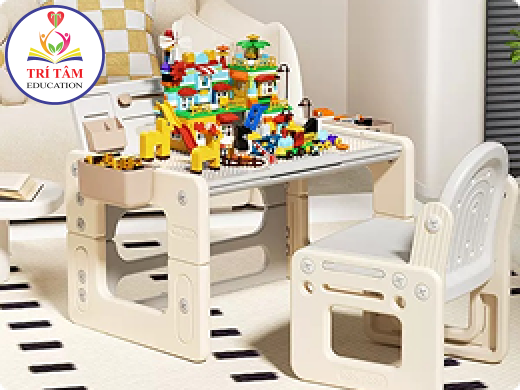 Bộ bàn ghế lego đa năng phù hợp cho bé 